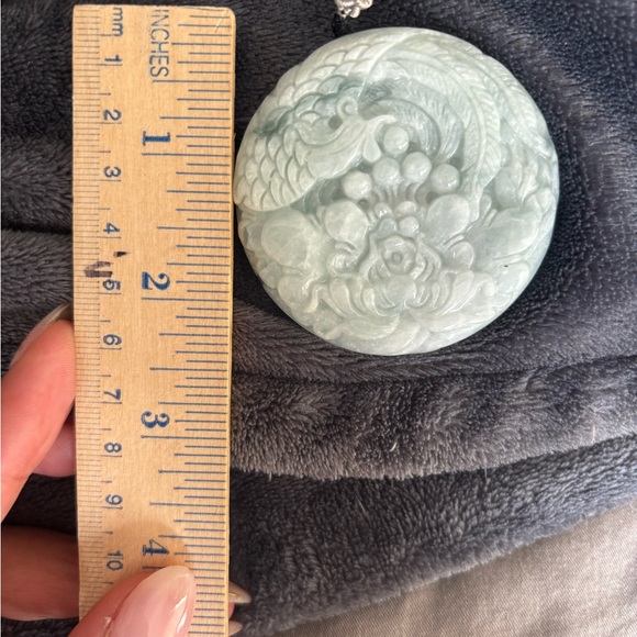 Burma Jade Phoenix Pendant - Picture 5 of 5